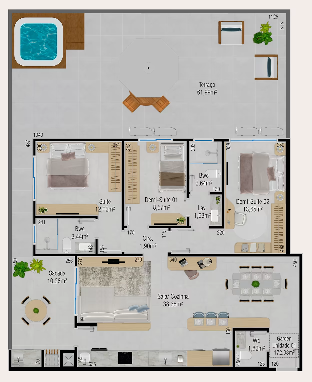 Planta humanizada do Garden 01